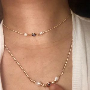 Lucky eye necklaces. Chains.